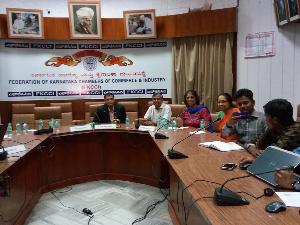 A working session at FKCCI, Bengaluru