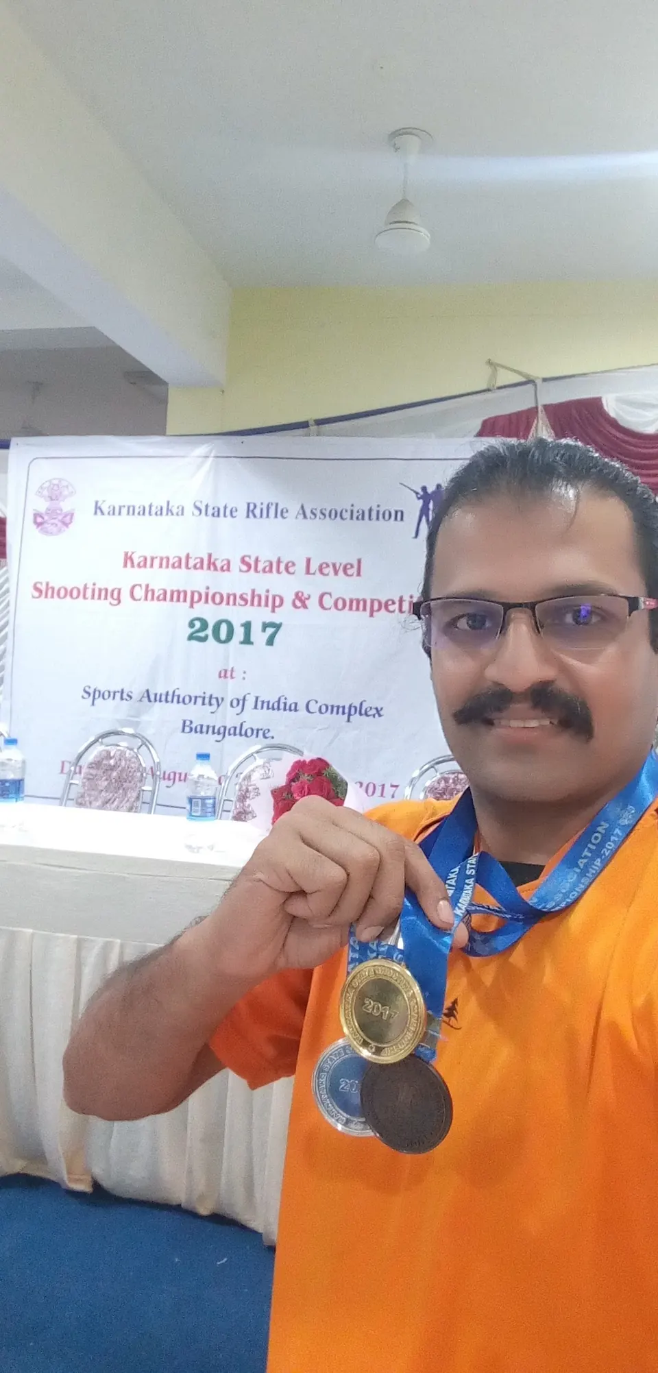 Karnataka State Shooting Championship 2017: one gold, two silver, two bronze