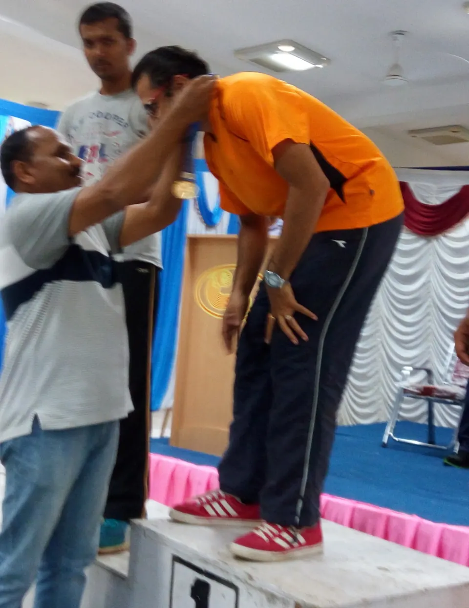 On the podium, Karnataka State Shooting Championship